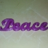 Peace Script Ornament image