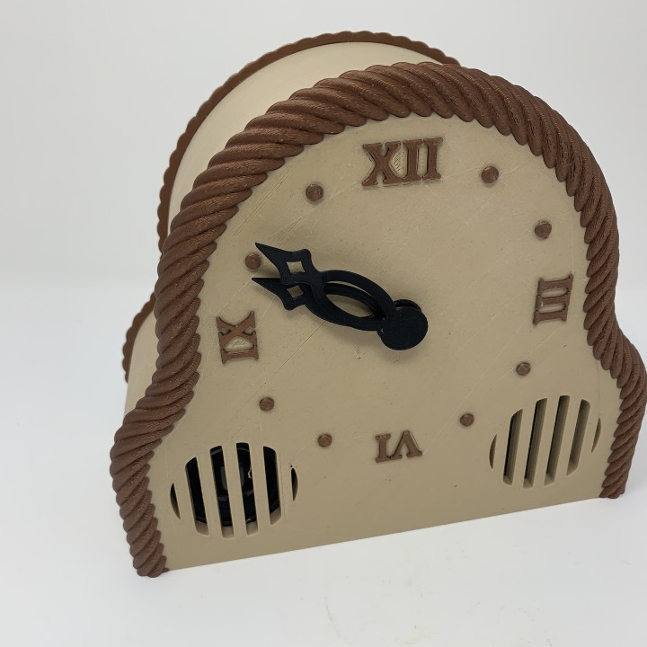 3D Printed Mantel Style Auto Correcting Clock With Chimes and Daylight Savings Time