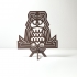 Dizzy owl - spinning owl table top decoration print image