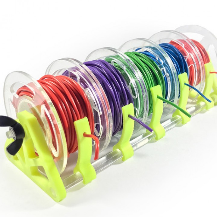 3D Printable Wire Spool Holder by Valera Perinski