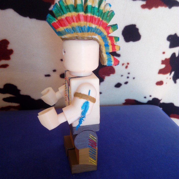 FEATHERS NATIVE AMERICAN LEGO GIANT (VILLAGE PEOPLE)