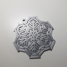 Picture of print of Spinning snowflake tree ornament