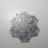 Spinning snowflake tree ornament print image