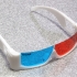 3D glasses frame for film-made anaglyph glasses image