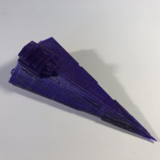 Picture of print of Imperial Star Destroyer from Starwars