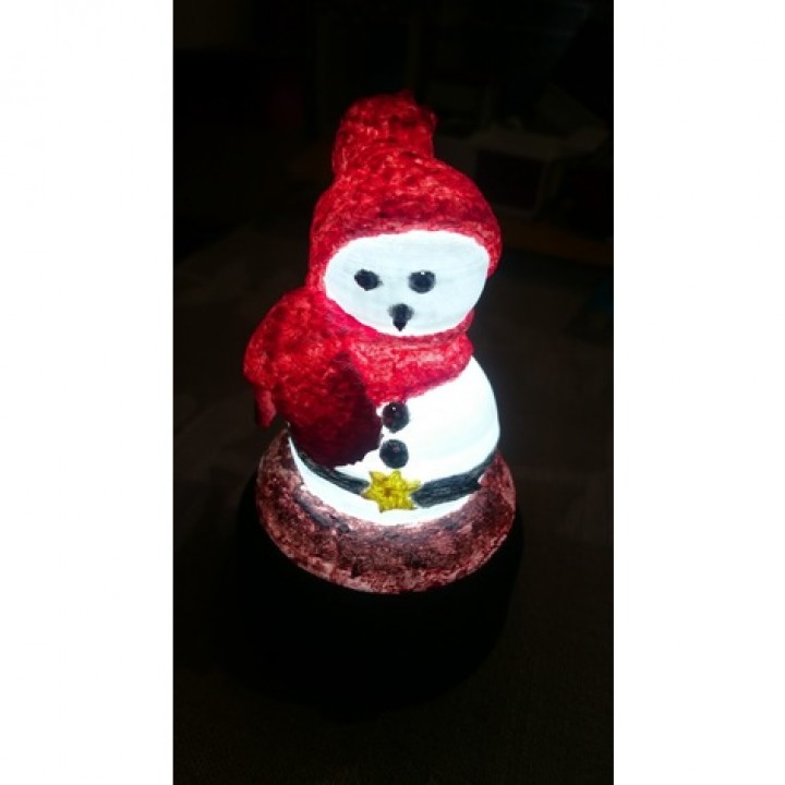 Snowman (multicolor and shell to add light)