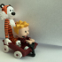 Calvin & Hobbes:  Wagon print image