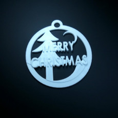 Picture of print of Christmas hanging ornament