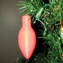 Christmas light bulb ornament image
