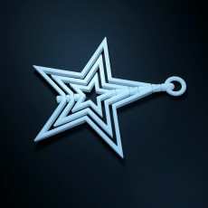 Picture of print of spinning star ornament