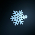 snowflake ornament print image