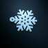 snowflake ornament print image