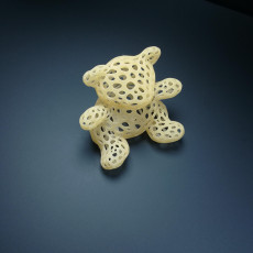 Picture of print of 3D printed bear