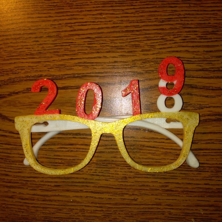 Glasses new year 2019