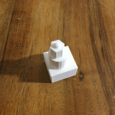 Picture of print of tall tower of shapes