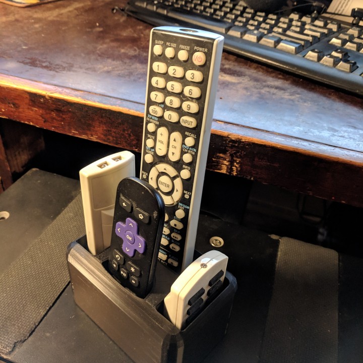 Remote Control Holder (Roku, TV, cable box, etc)