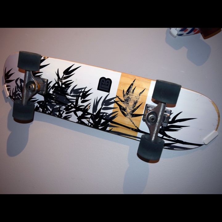 PennyBoard + Skateboard Angled Wall Mounts