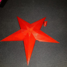 Picture of print of Christmas tree star