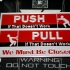 Push - Pull - Closed Door Signs for the Directionally Challenged image