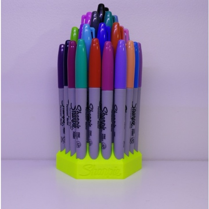 Pegboard Sharpie Holder by Rextruction, Download free STL model