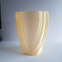 Triangle ripple vase, pot print image