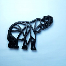 Picture of print of elephant geometrie