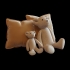 Toy bear figure with pillows image