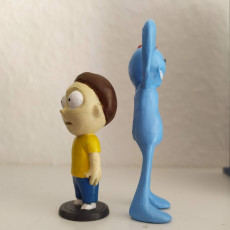 Picture of print of Rick and Morty: New born Mr.Meeseeks This print has been uploaded by Marcel Frehe