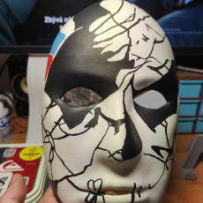 Picture of print of Jigsaw's mask - The Punisher