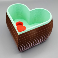 Picture of print of Heart Shaped Self Watering Planter This print has been uploaded by Diego Pantoni