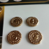 Coins for board game "7 Wonders" print image
