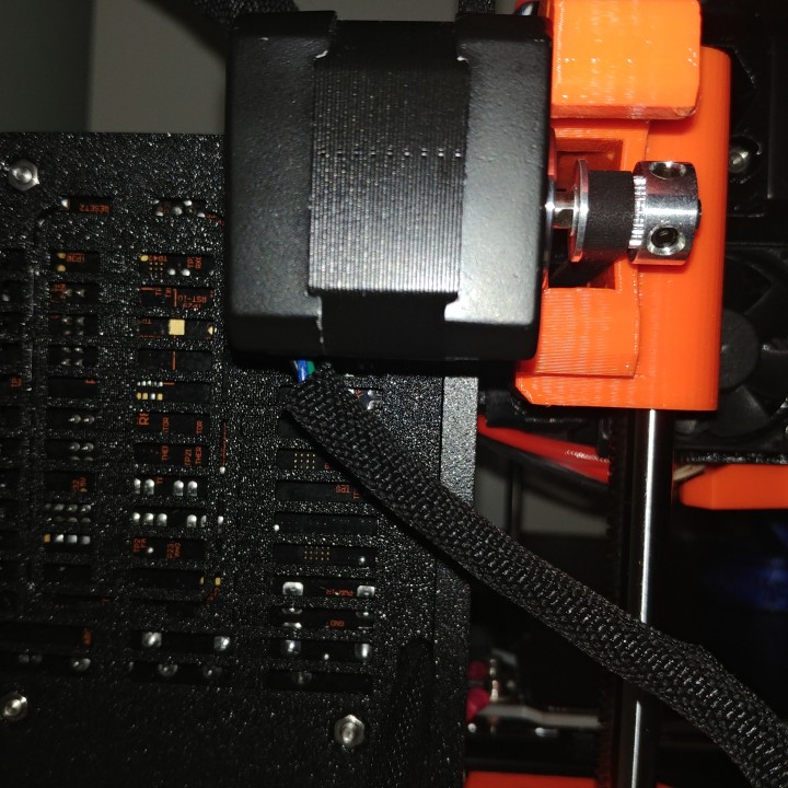 Cable guide for X axis motor on Prusa