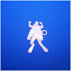 Picture of print of scuba sidemount keychain