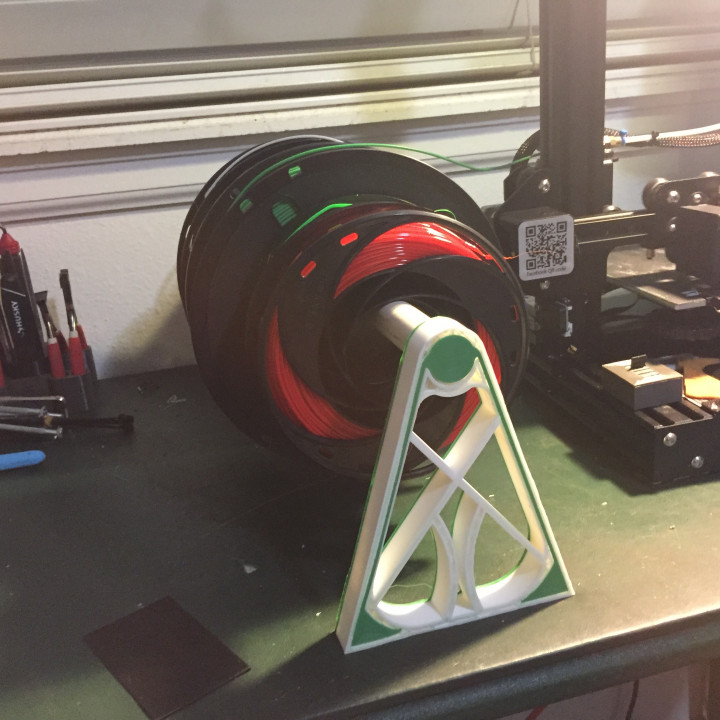 Multi filament spool rack
