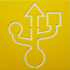 USB Symbol Stencil image