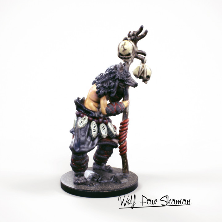 $5.0032 mm Miniature Wolf Paw Shaman