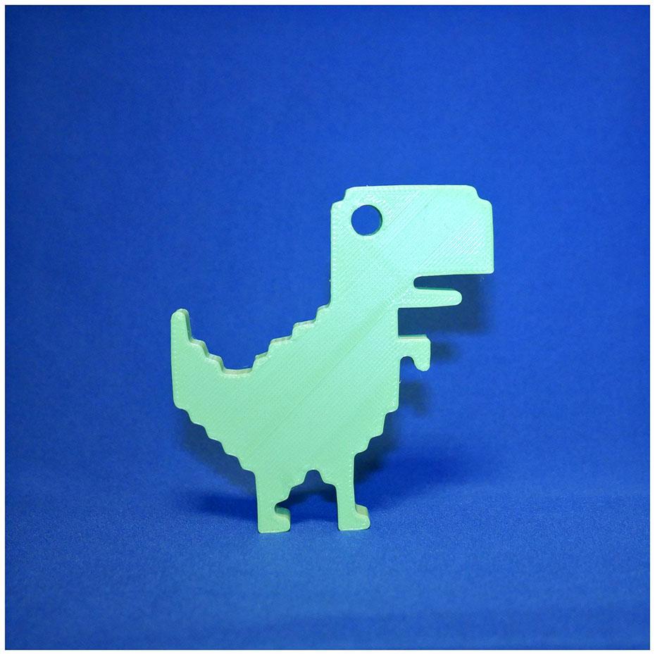 Google Offline Dinosaur Game | Metal Print