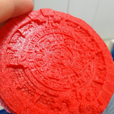 Picture of print of Aztec sun stone This print has been uploaded by Bruno