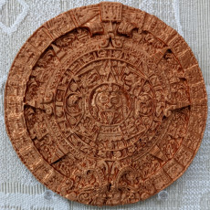 Picture of print of Aztec sun stone This print has been uploaded by Kevin TenBrook