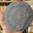 Aztec sun stone print image