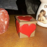 Heart electric candle box . image