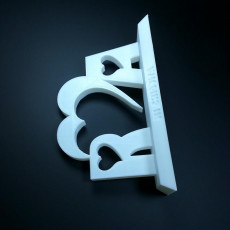 Picture of print of Love and Friendship - Initials with base