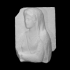 Part of a figurative funerary stele with torso of a woman image