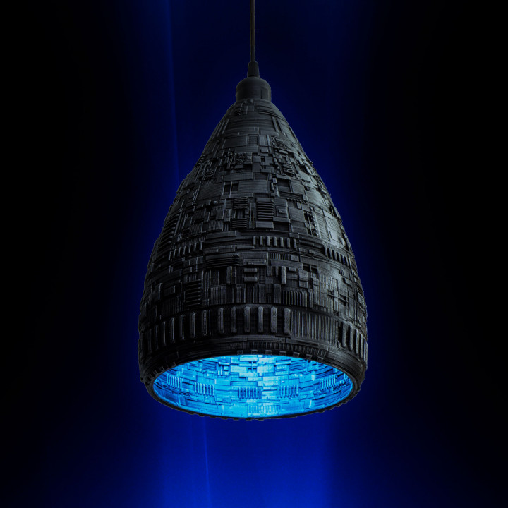møl Sommerhus fuzzy 3D Printable Sci-Fi Lamp Shade by Kevin Anders