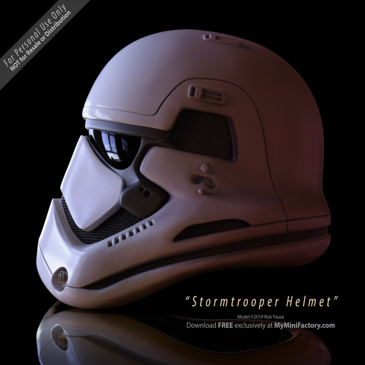 3D Printable Stormtrooper Helmet 1:1 Scale Rob