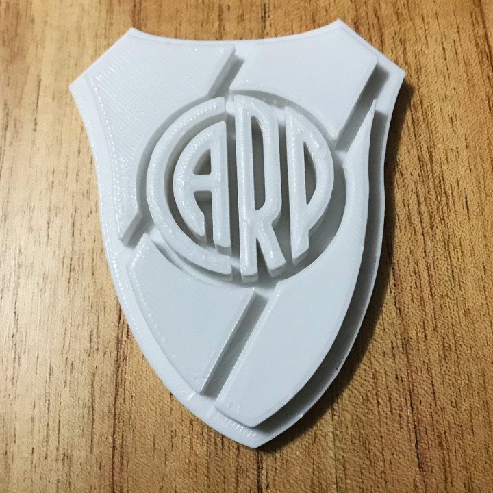 3D Printable Club Atletico River Plate Logo by Paul Raised