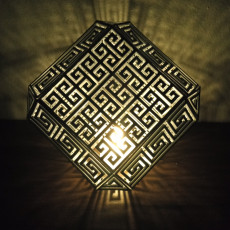 Picture of print of Greek Meander Lamp