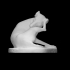 Statuette of a crouching dog image