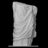 A fragment of a draped woman image