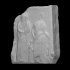 Part of a figurative funerary stele image